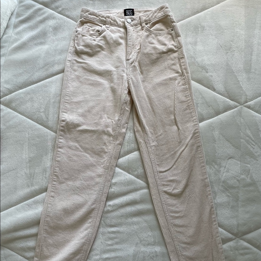 BDG cream corduroy pants